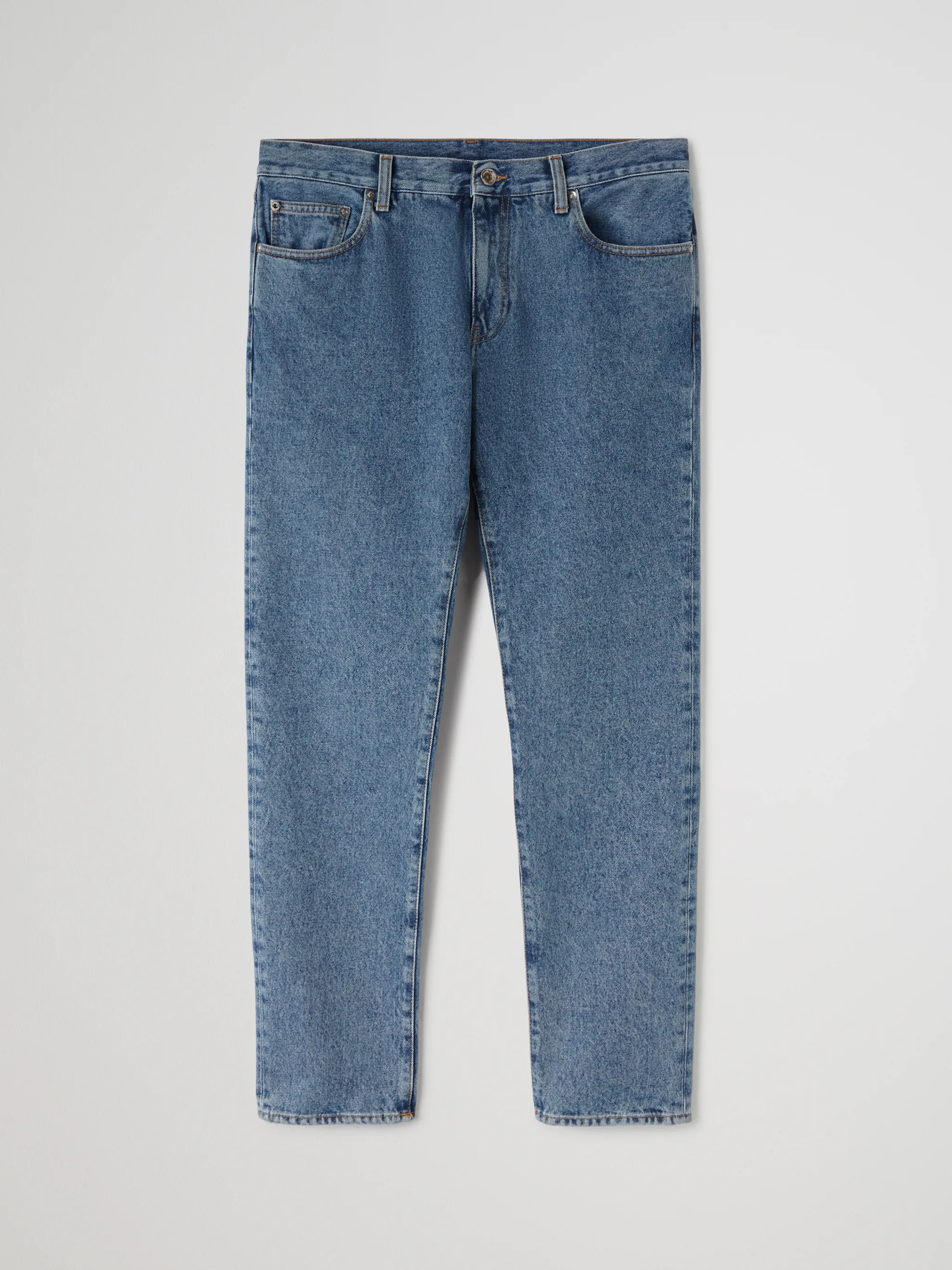 JEANS CON STRISCE OBLIQUE
