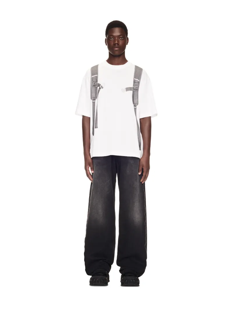 Jeans mit Reißverschlussdetails und lässiger Passform