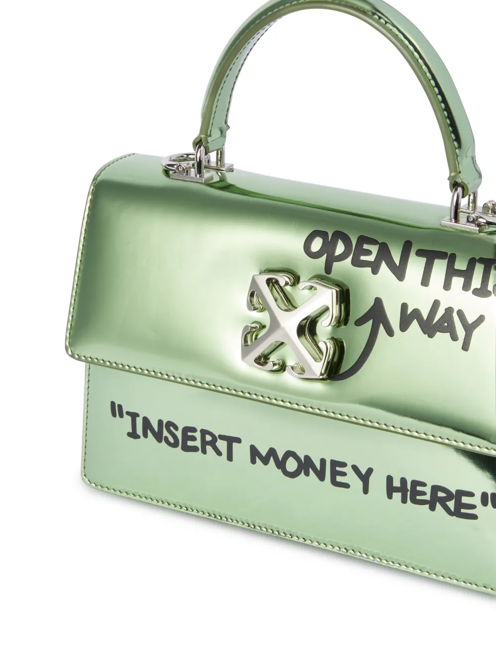 関税無料♦Off-white♦Jitney 1.4 ハンドバッグ OFF WHITE 1．4 Quote Jitney hand bag