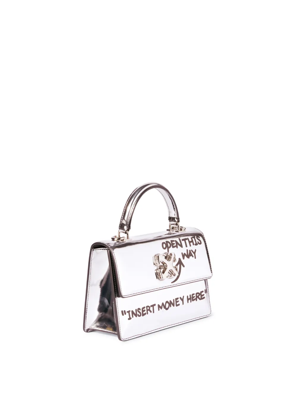 JITNEY 1.4 TOP HANDLE QUOTE in silver OffWhite™ Official US