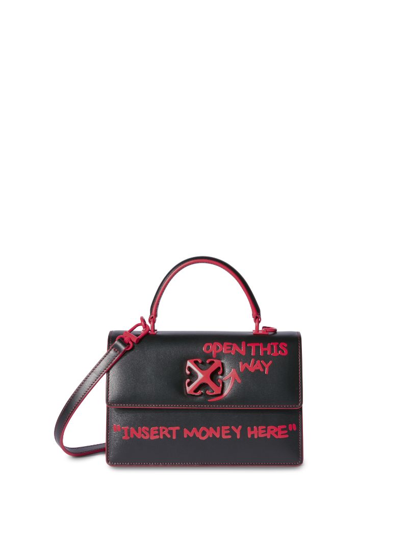 Off white leather goods sale