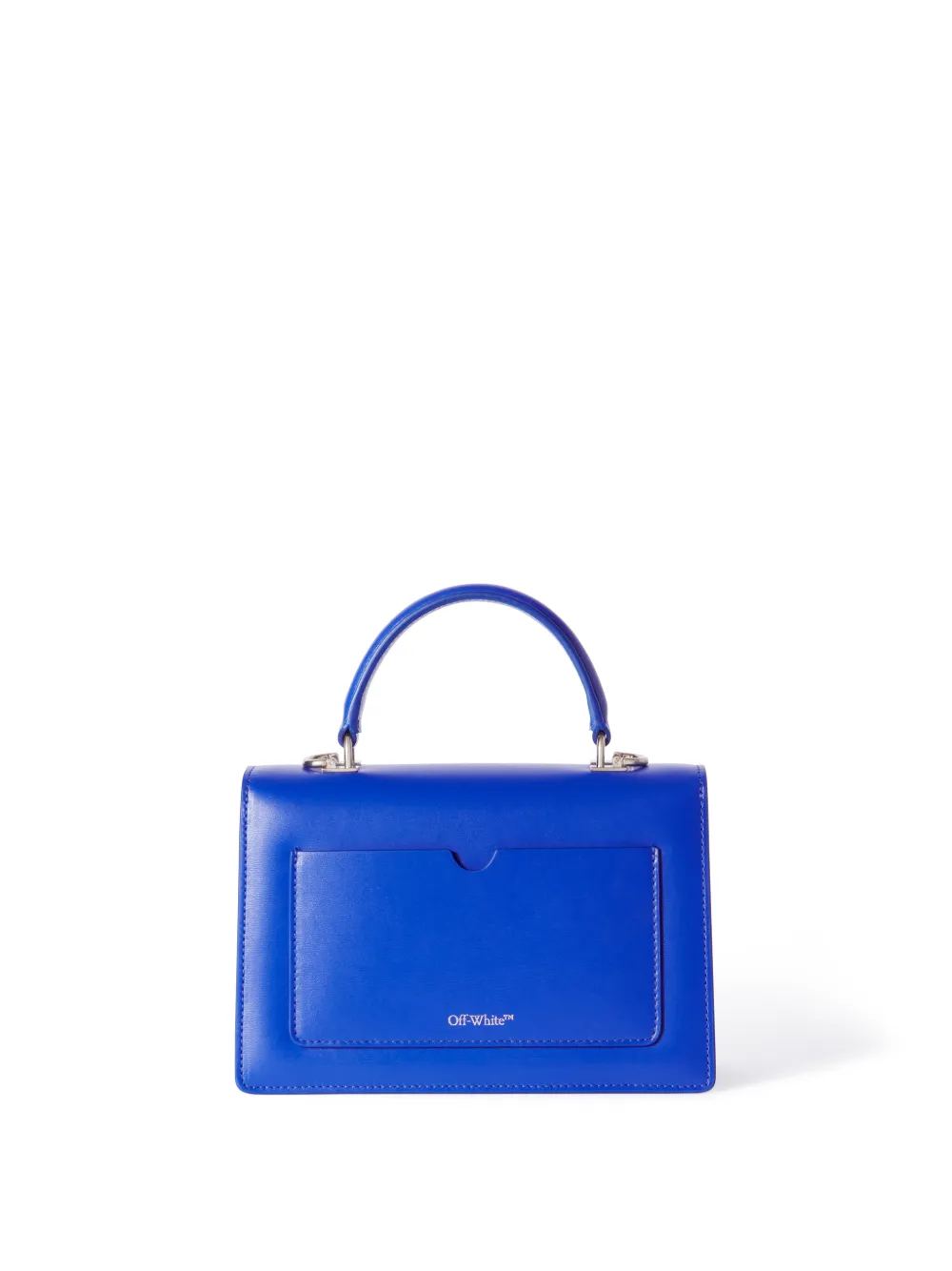 Jitney Leather Shoulder Bag in Blue - Off White