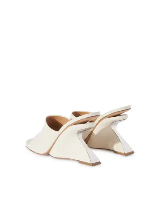 ＊OFF WHITE＊ Jug Wedge Mules JUG WEDGE MULE in white | Off-White™ Official IE