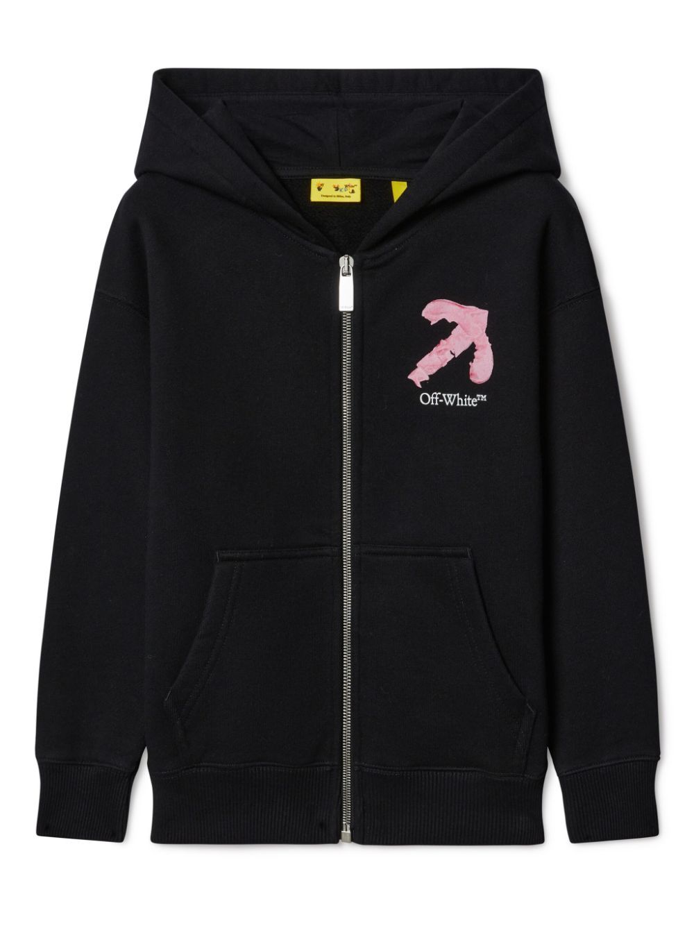 Off-White Kids Arrow Acrylic cotton hoodie | Eraldo.com UK