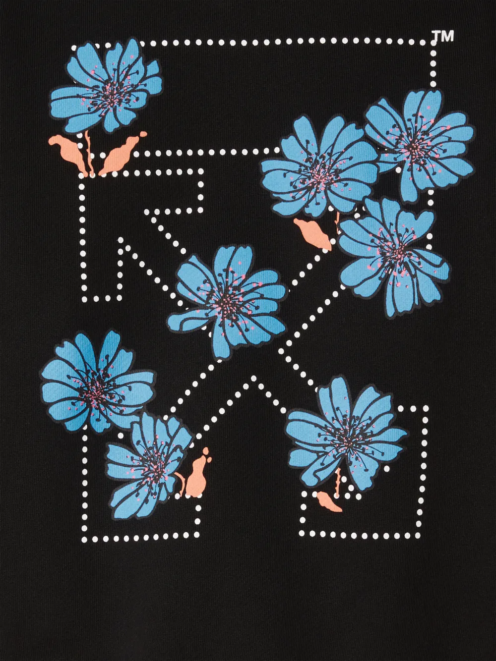 Off white flower on sale crewneck