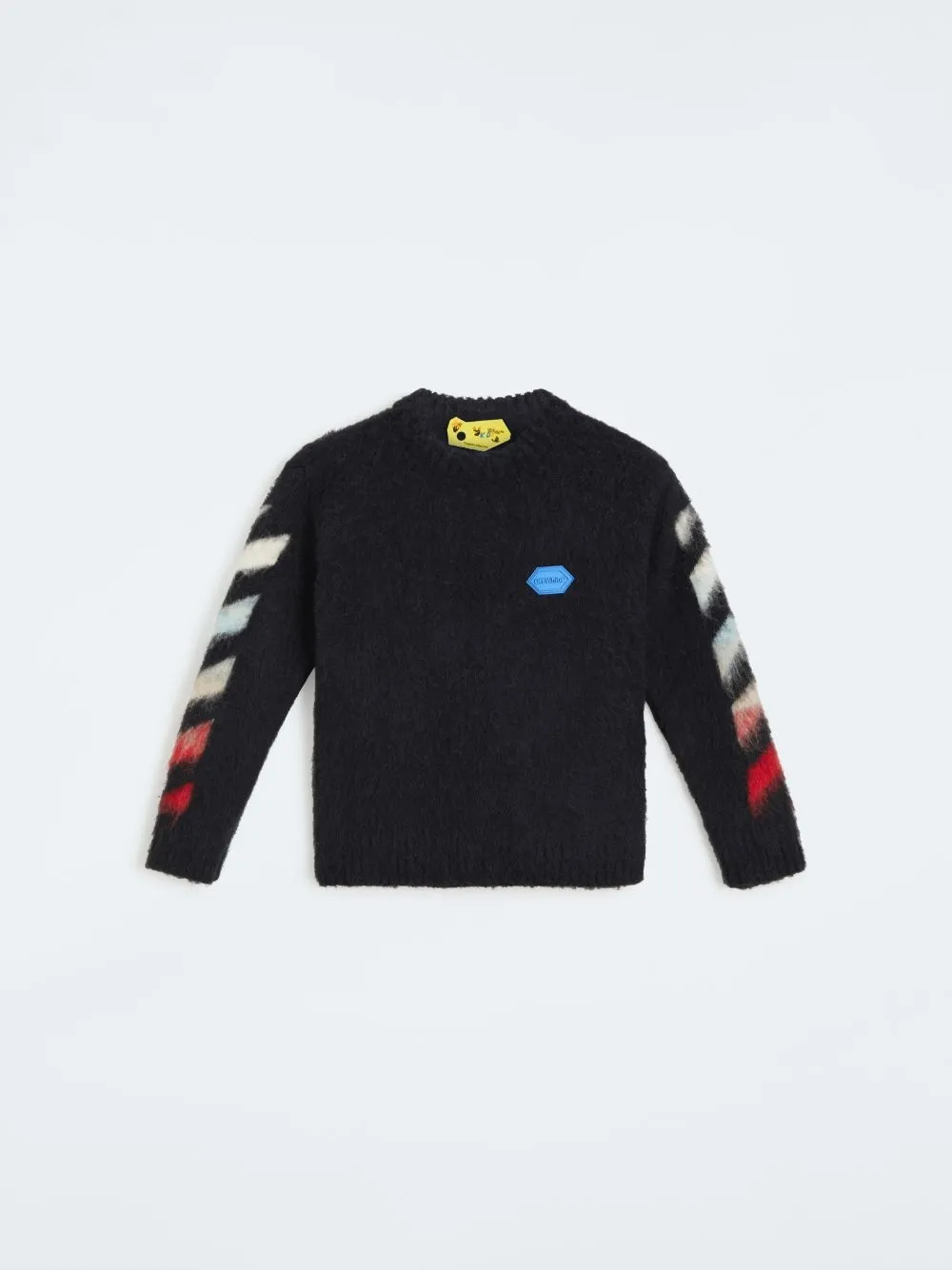 Off white hotsell black brushed knitwear