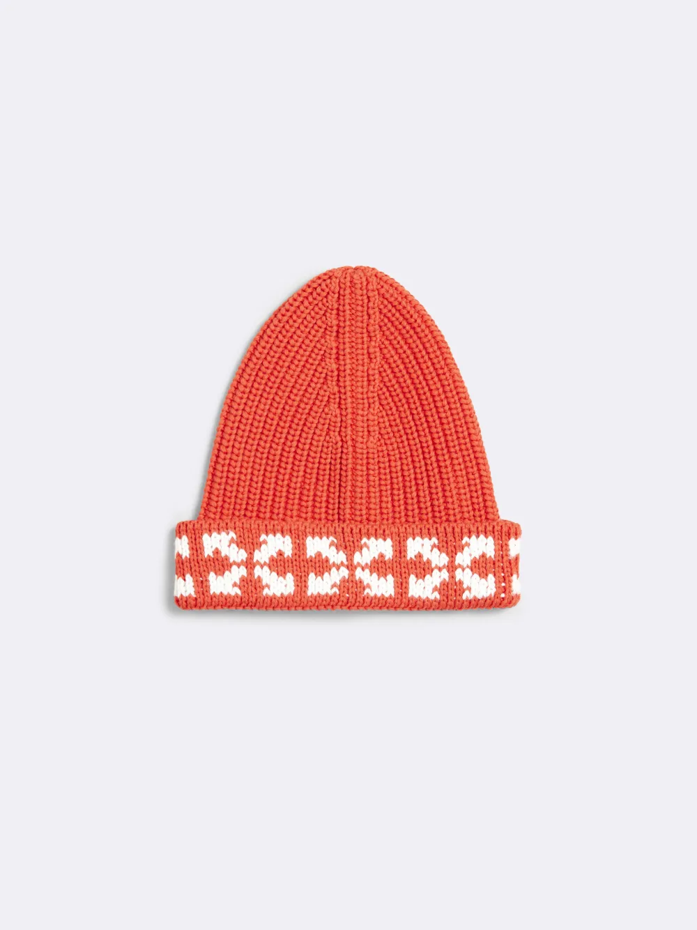 off white beanie red