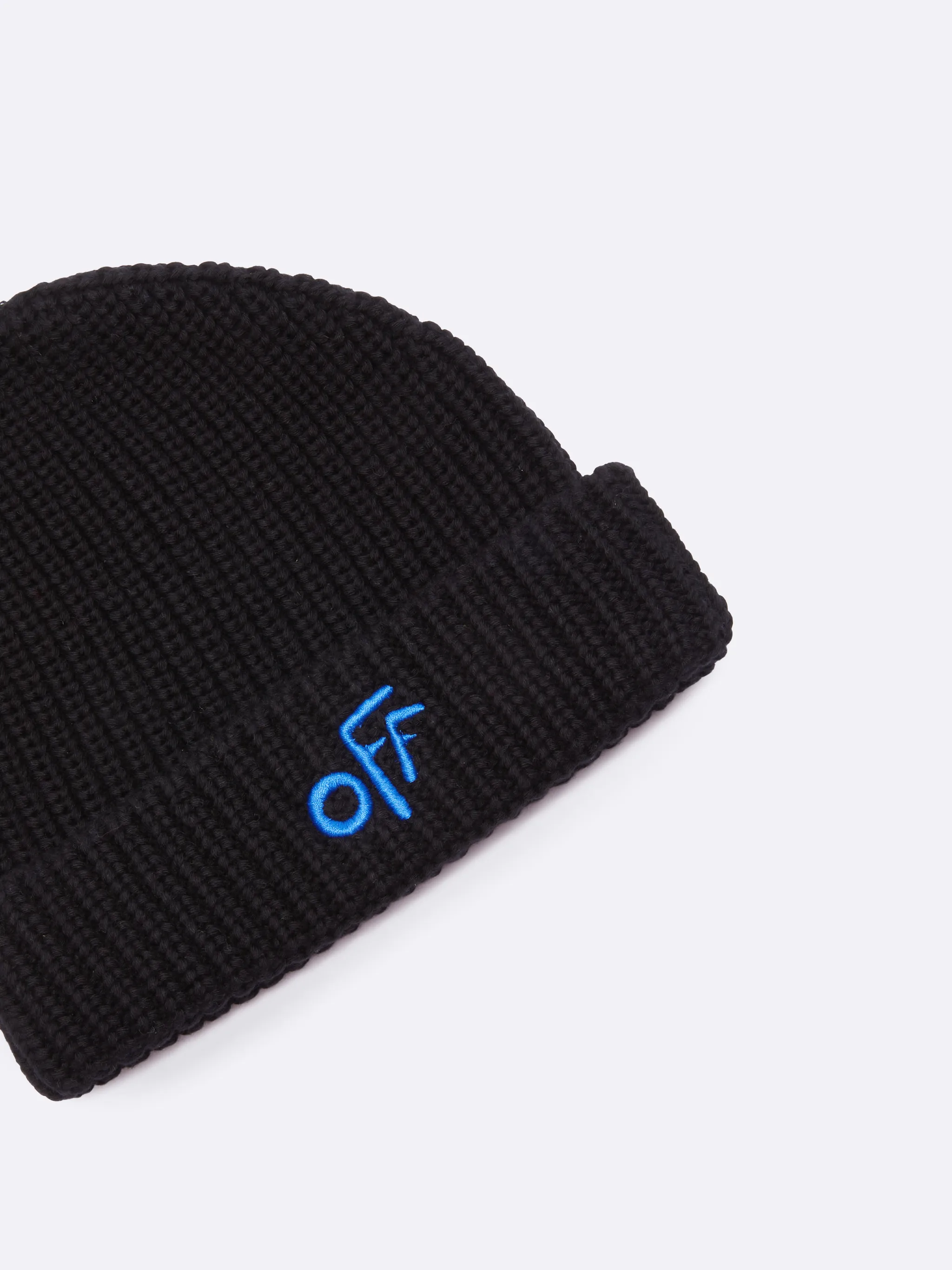 off white beanie blue