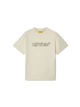 Off White Girls Big Bookish T Shirt in Ivory 10 Yrs