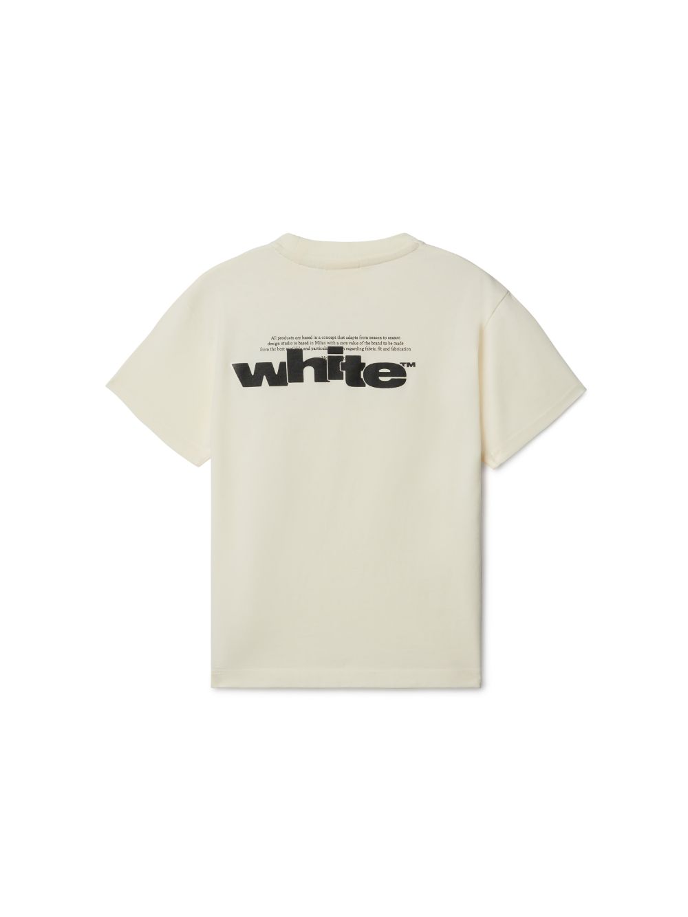 BEIGE TYPE GRAPHIC S S T SHIRT in neutrals Off White Official AR