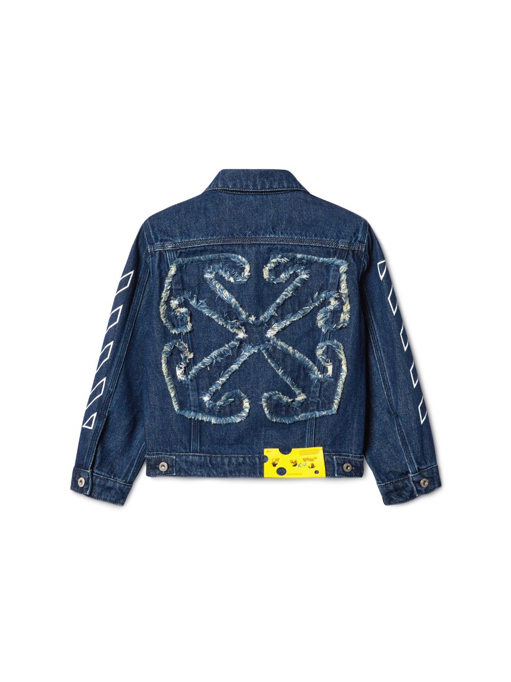 BLUE BOOKISH PATCH DENIM JACKET on Sale Off White Official NL