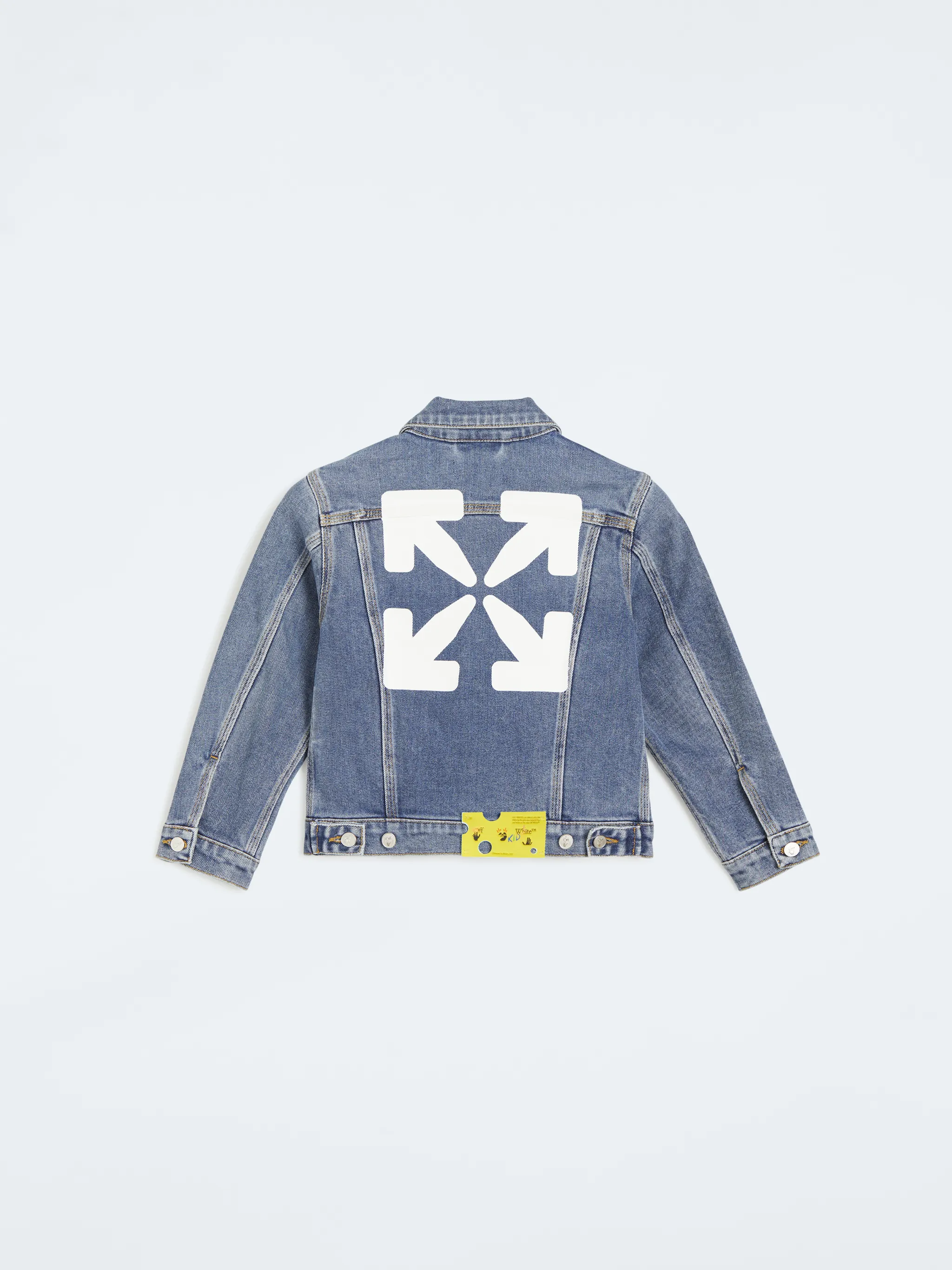 off white blue denim jacket