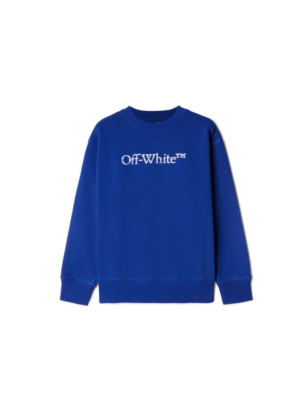 BOOKISH BIT LOGO CREWNECK in blue | Off-White™ Official US