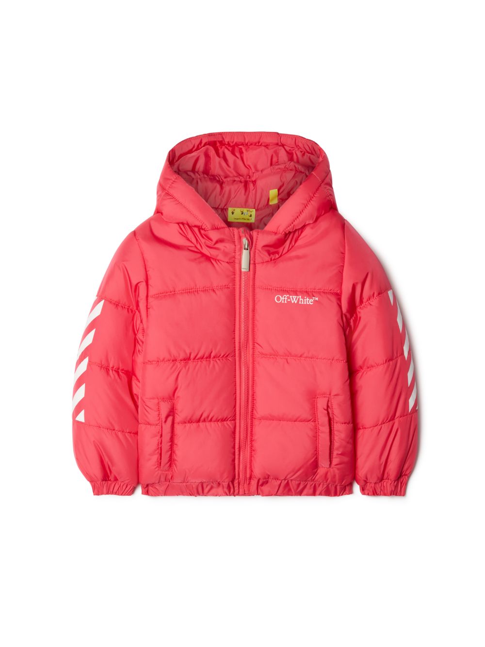 Off white down store jacket red