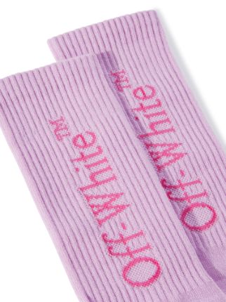 Pink off white outlet socks