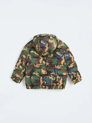 off white down jacket camo