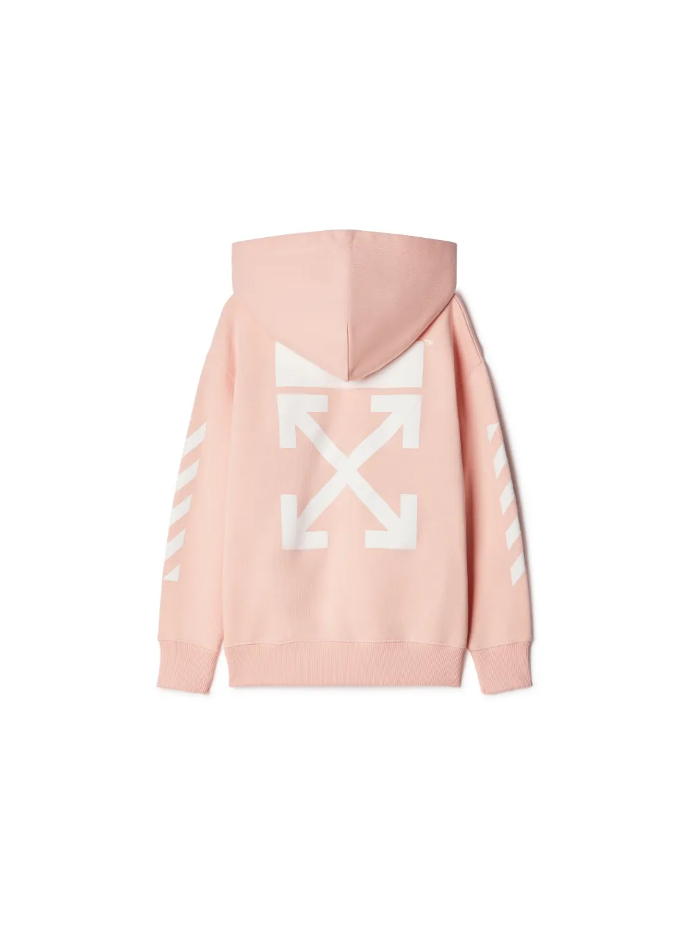 OFF-WHITE PINK/ORANGE MARKER ARROWS HOODIE