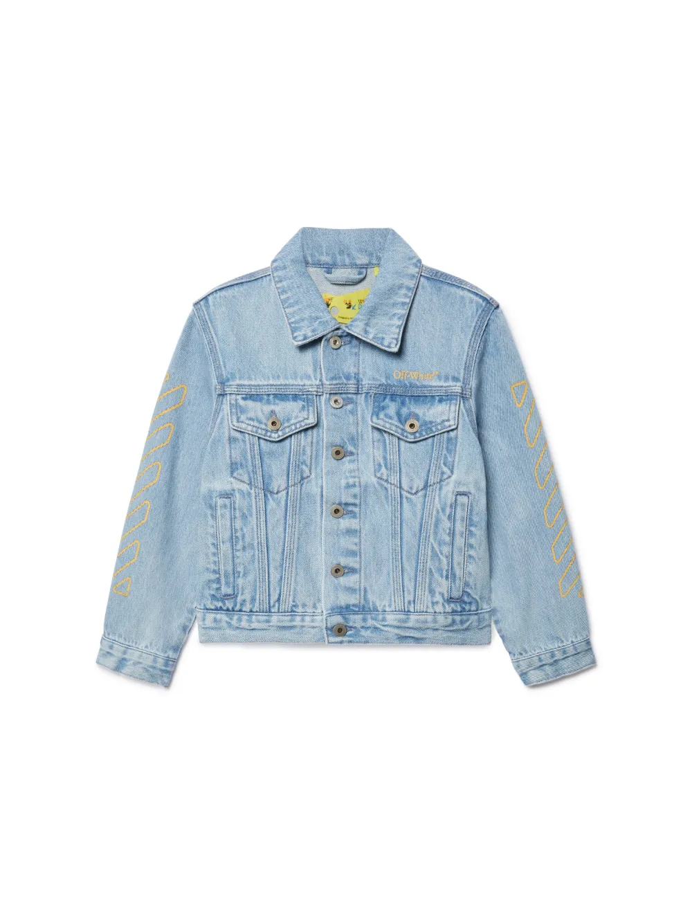 DIAGONAL BOOKISH DENIM JACKET