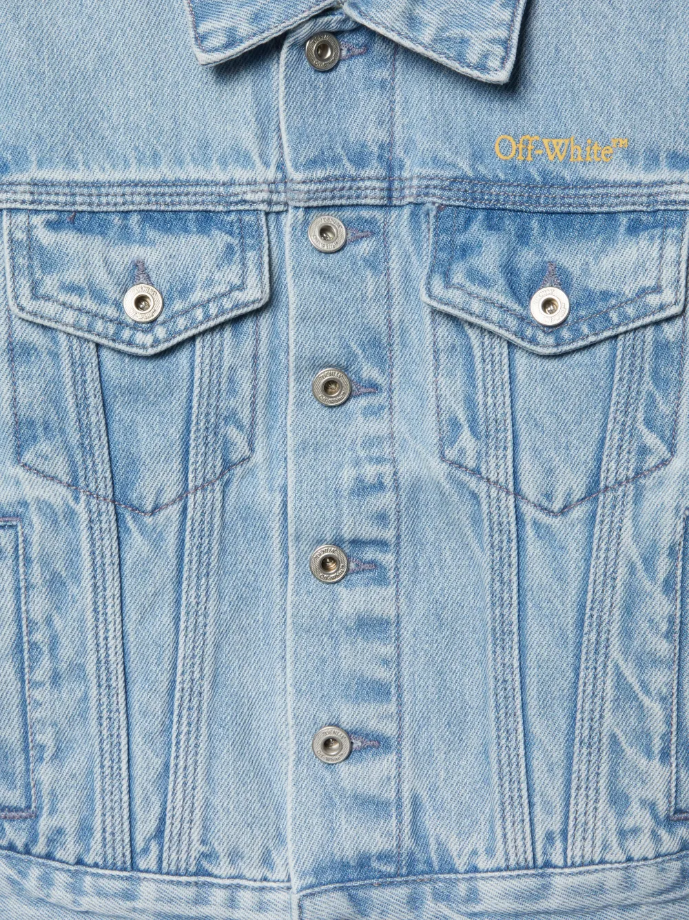DIAGONAL BOOKISH DENIM JACKET