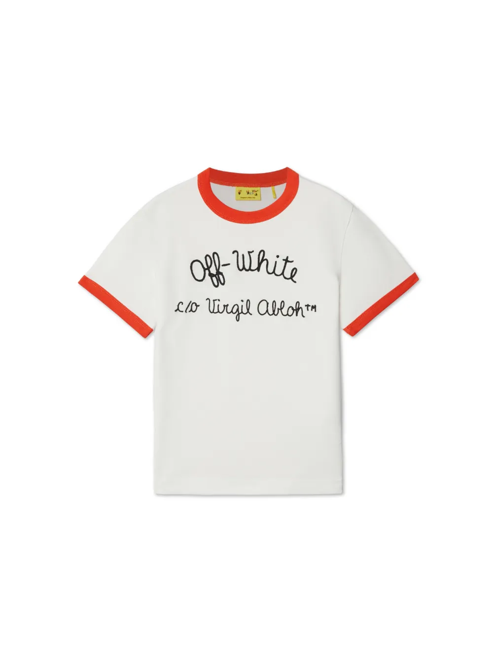 Off white embroidered t shirt best sale