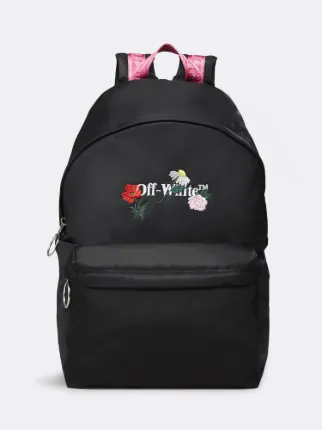 Flowers Backpack in black Off White Official US