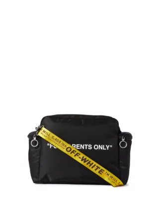 Logo Changing Bag in Black - Off White Kids