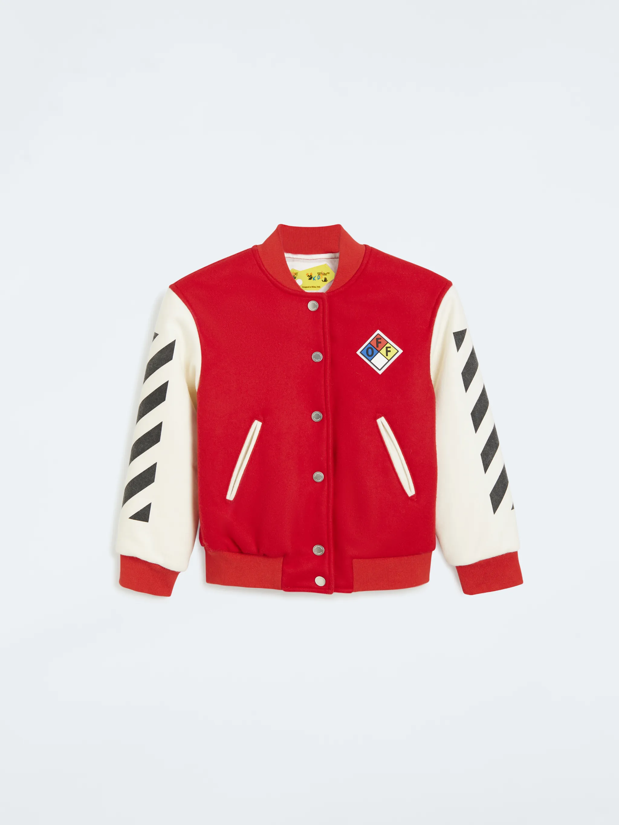 off white letterman