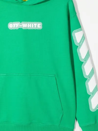 Off white neon green on sale hoodie