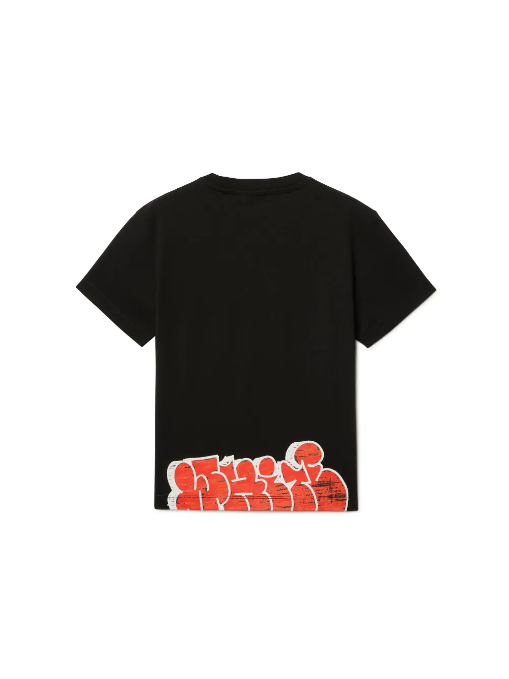 Off White Kids Graffiti T Shirt Unisex Cotton 10 Black