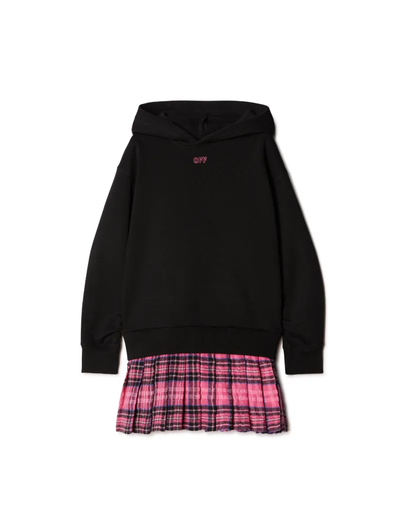 Hoodie-Kleid mit Off Aufdruck