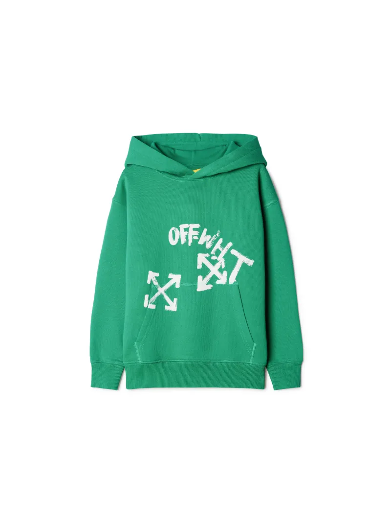 Hoodie mit Off-White Schriftzug
