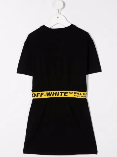 T shirt dress clearance with off white belt