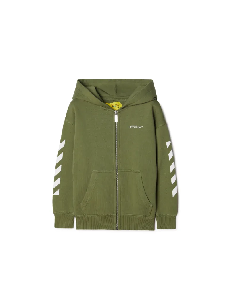 Klassischer Pfeil Hoodie mit Reißverschluss
