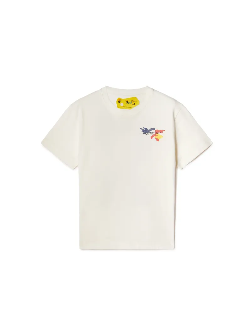 Kurzärmeliges Camouflage T-Shirt mit Pfeil 