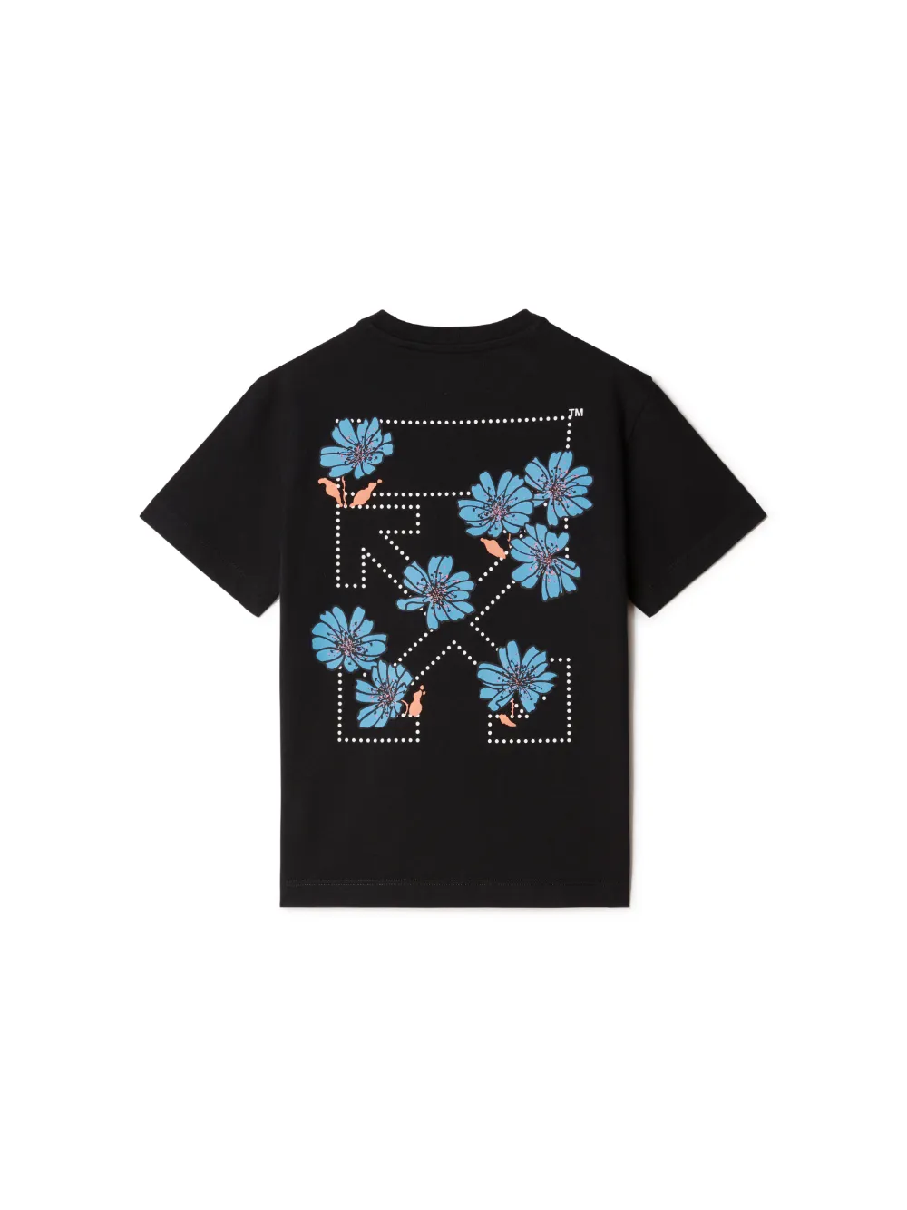 off white t shirt flower