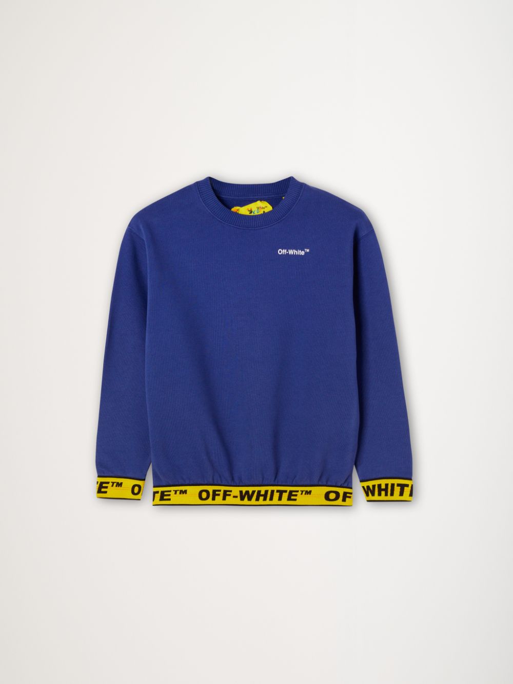 LOGO INDUSTRIAL CREWNECK in blue | Off-White™ Official XC