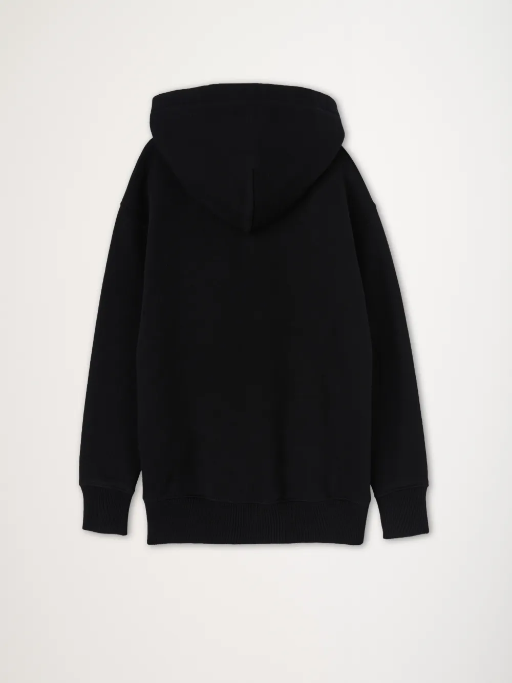 logo-patch cotton hoodie