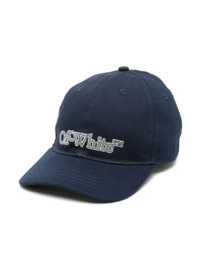 Off White Kids logo print Cap