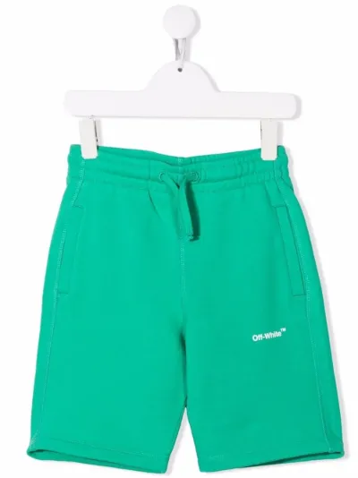 logo-print track shorts | Off-White 