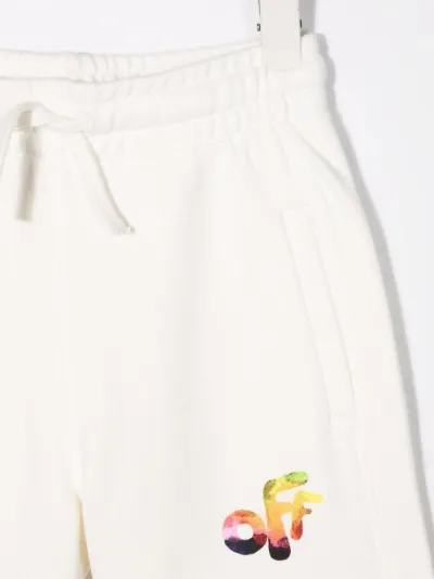 logo-print track shorts | Off-White 