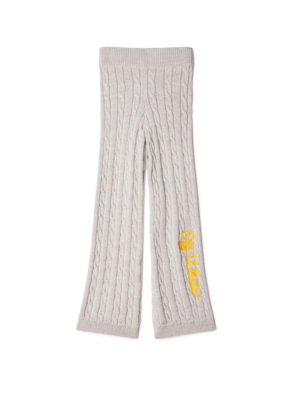 OFF SCRIPT CABLE KNIT PANT MELANGE GREY on Sale - Off-White™ Official AQ