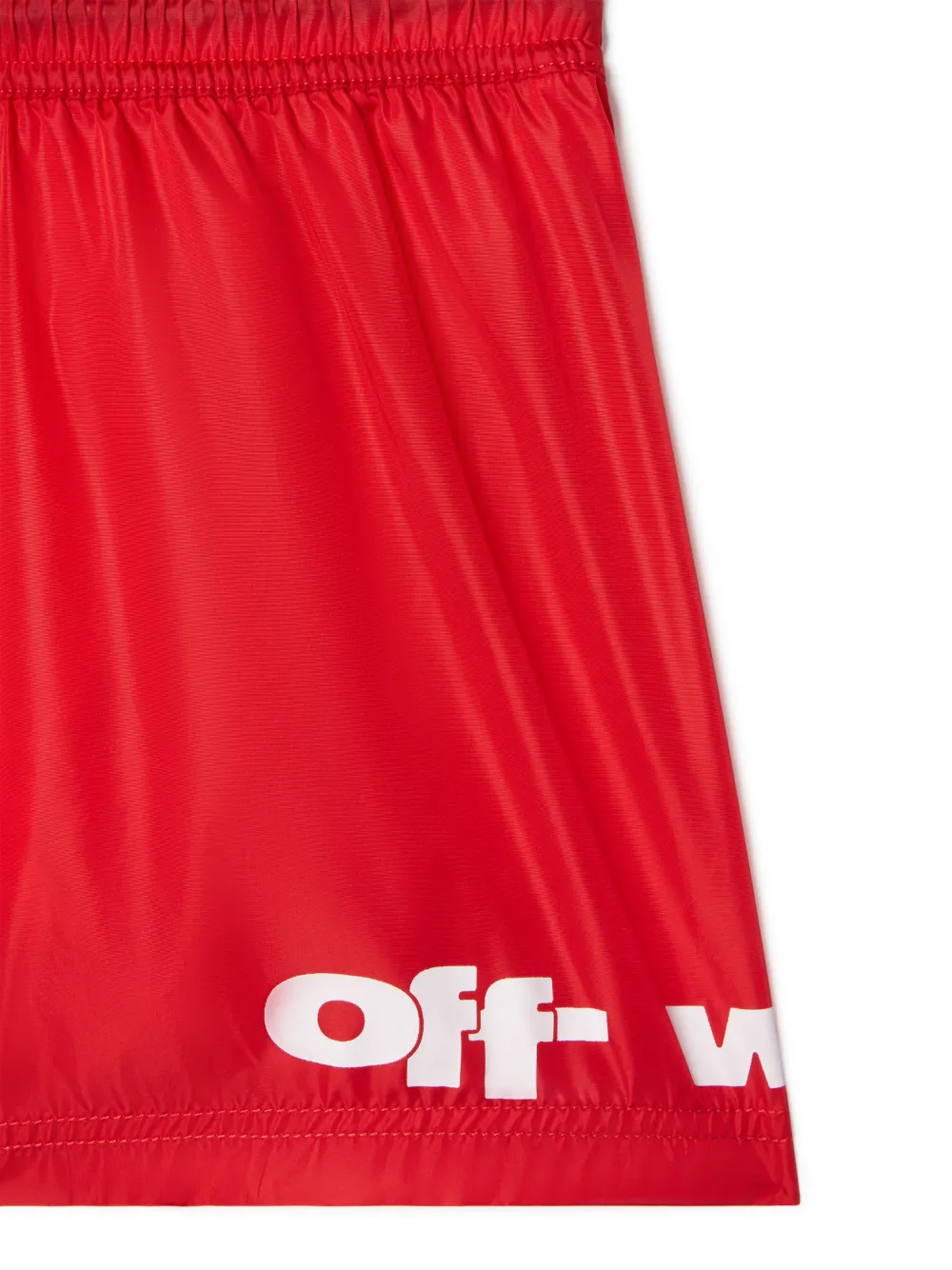 OFF SPLIT SWIM SHORTS
