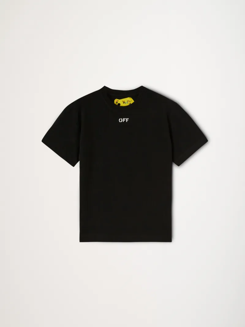 Off White T Shirt Kids Color Black