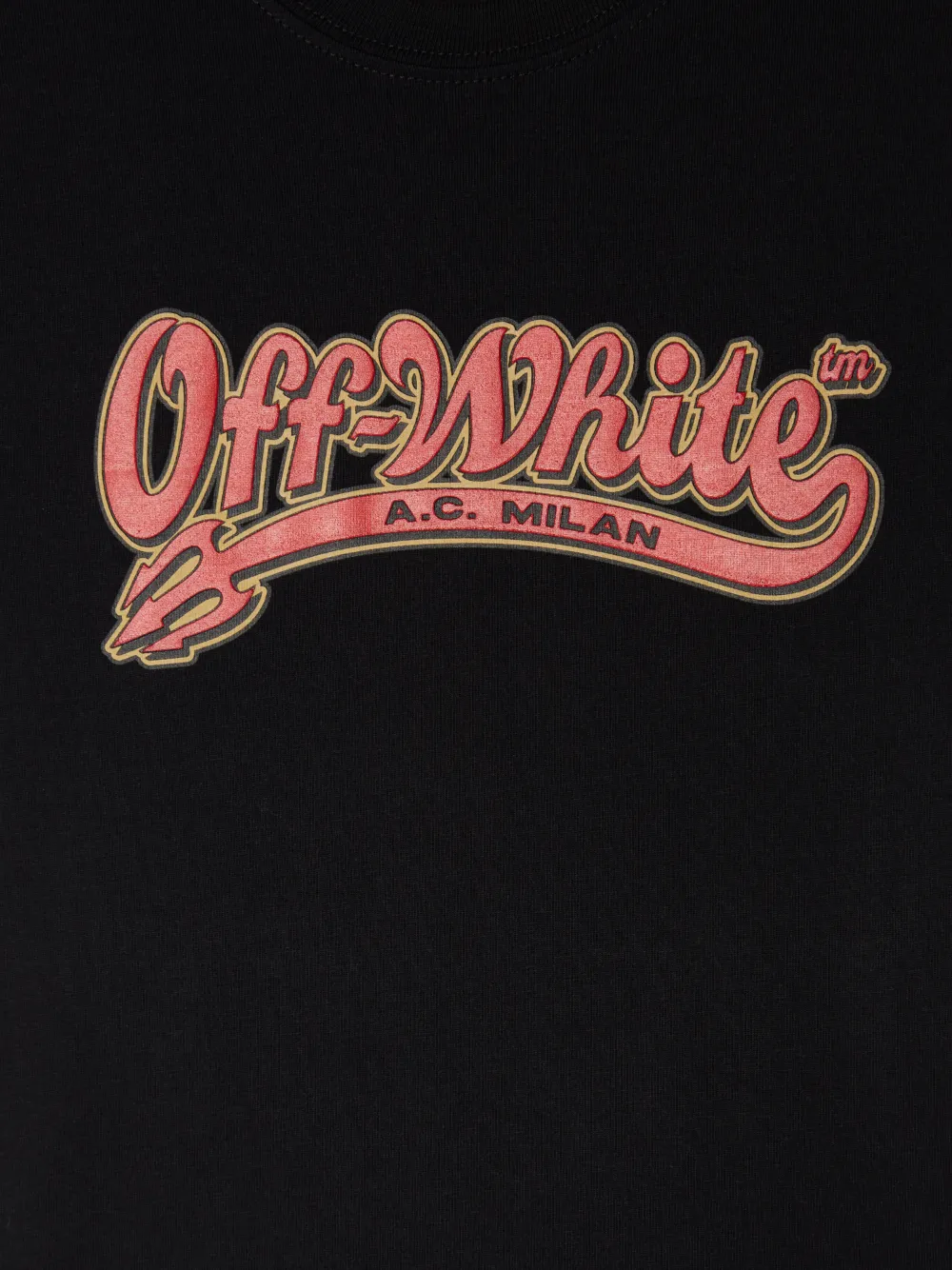 Off-White C/O Ac Milan Kinder T-Shirt mit Pfeil