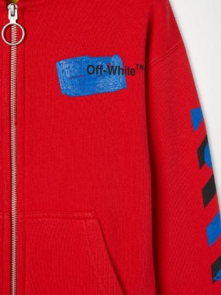 Off white half sale and half hoodie