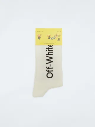 Off white socks yellow hotsell