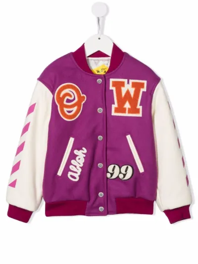 off white patch jacket