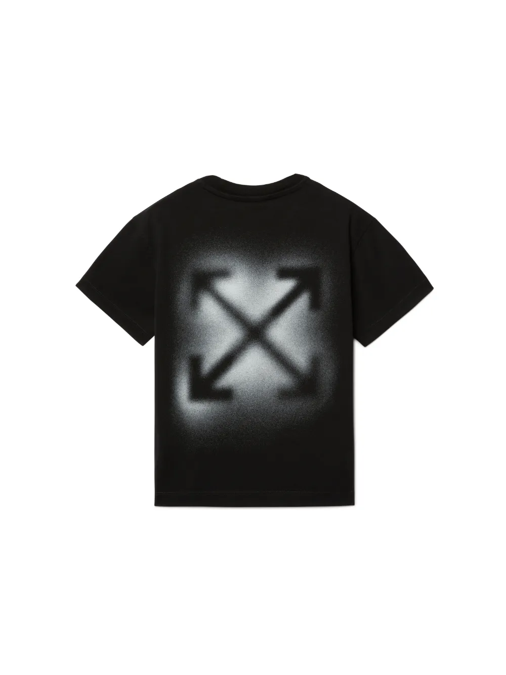 Off White Kids Arrow Spray T Shirt Kids Cotton 12 Black