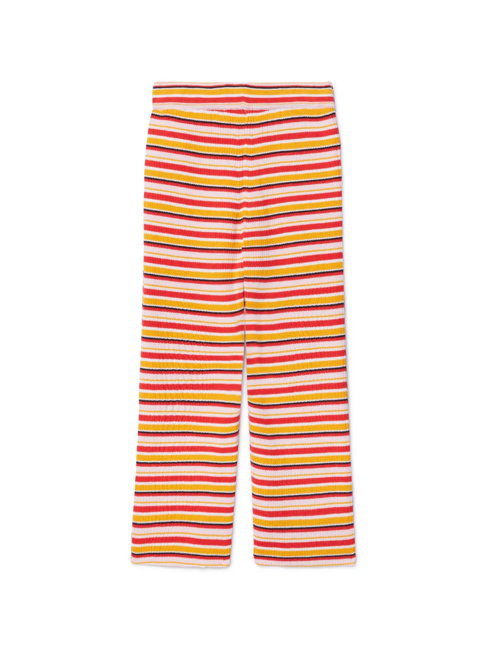 STAMP RIBBED KNIT PANTS