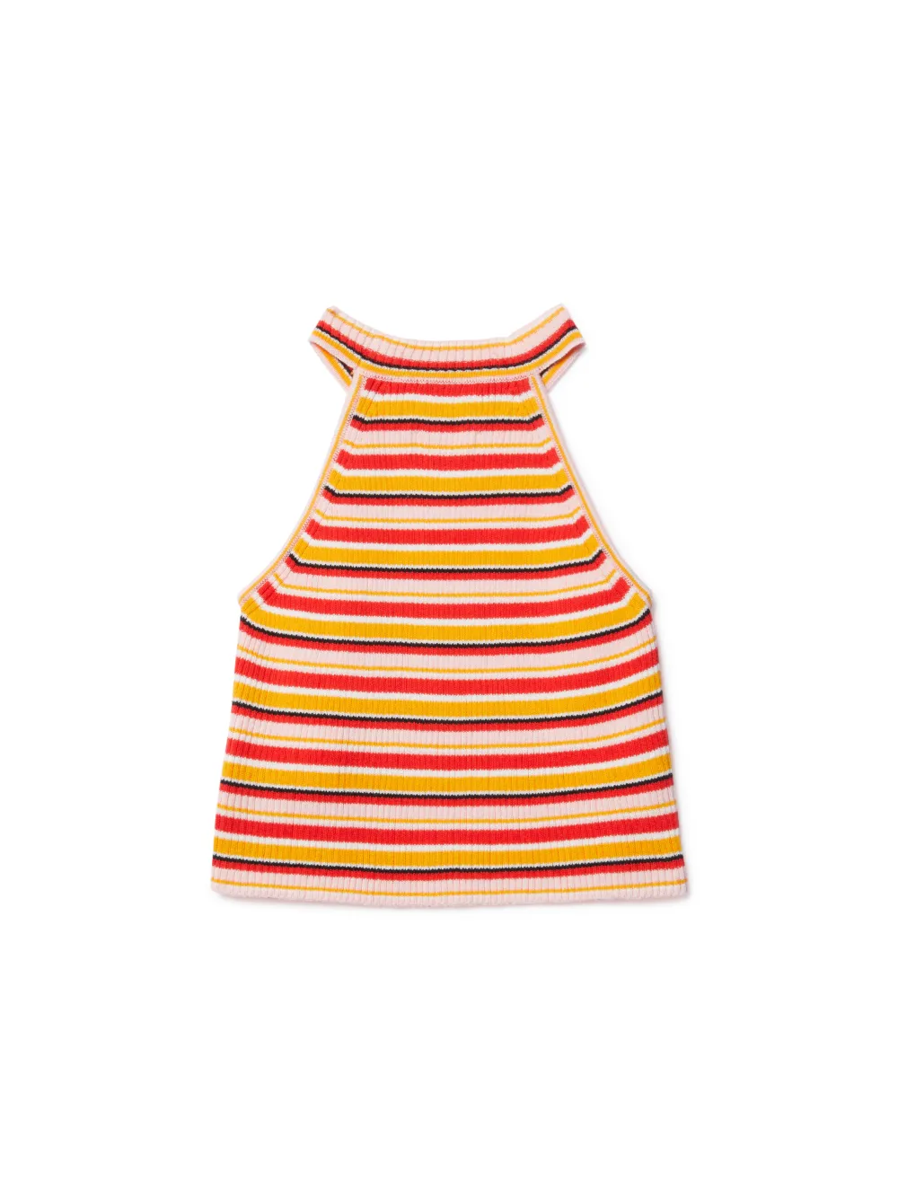 STAMP RIBBED KNIT TOP